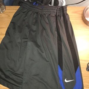 Nike gray and royal blue shorts
